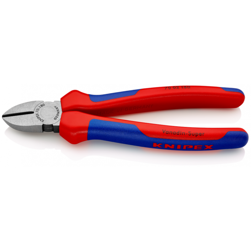 Πλευρικές κόφτες φώσφασης, μαύρες 180mm, 70 02 180, KNIPEX