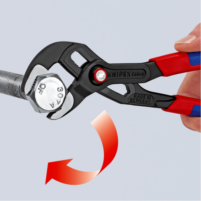 Κάβουρας ρυθμιζόμενος Cobra® QuickSet, έως Ø50mm, 250mm, 87 21 250, KNIPEX