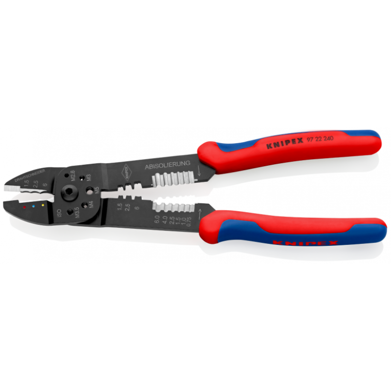 Πένσες συμπίεσης 0,5-6,0mm², 240mm, 97 22 240, KNIPEX