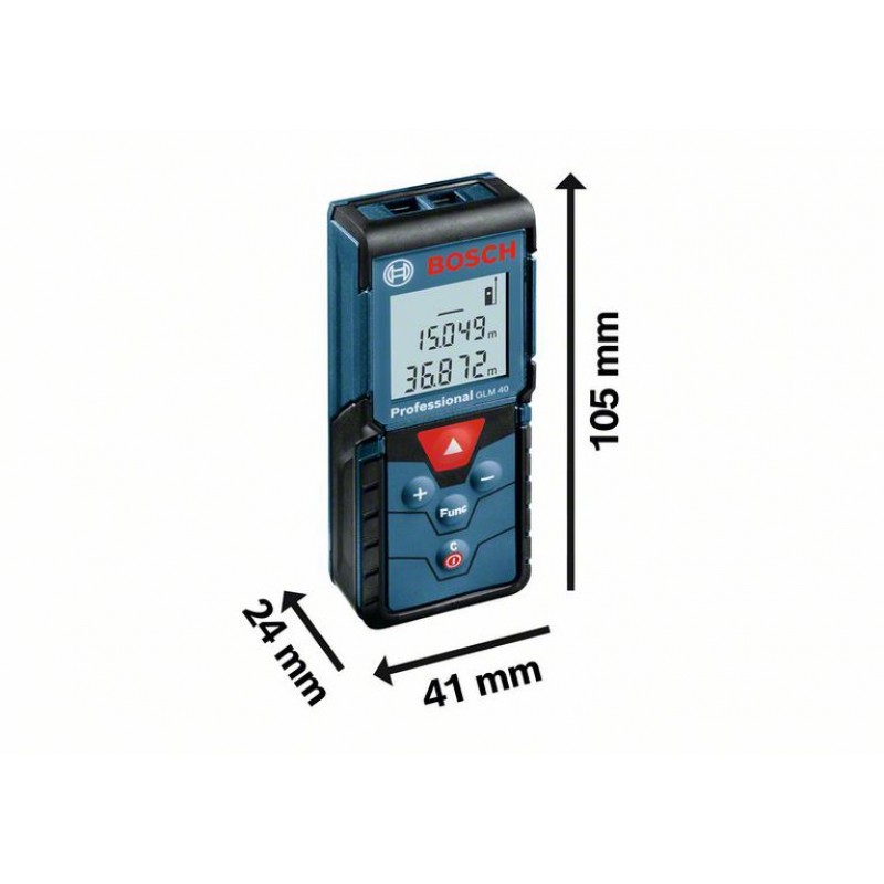 Μεζούρα Bosch λέιζερ 40 μ, 1.5 χιλ/μ, GLM 40