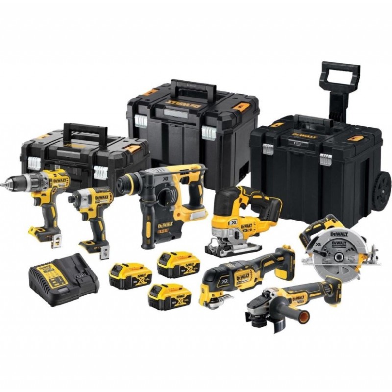 Σετ 7 συσκευών μπαταρίας  Dewalt DCK755P3T, 18V
