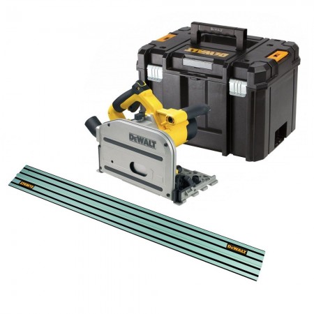Ηλεκτρικό δισκοπρίονο χειρός Dewalt DWS520KTR, 165mm, 1300W, πλήρες με ράγα οδήγησης 1500mm