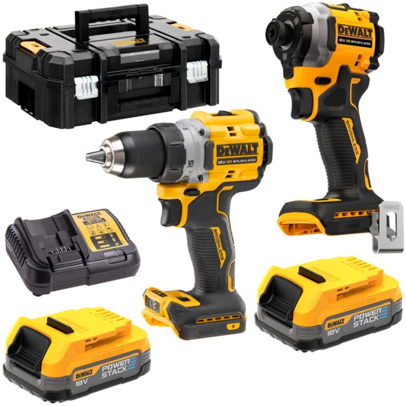 Σετ ασύρματων κατσαβιδών Dewalt DCK2051H2T, 18V, 5AH, 2 μπαταρίες με φορτιστή 5AH