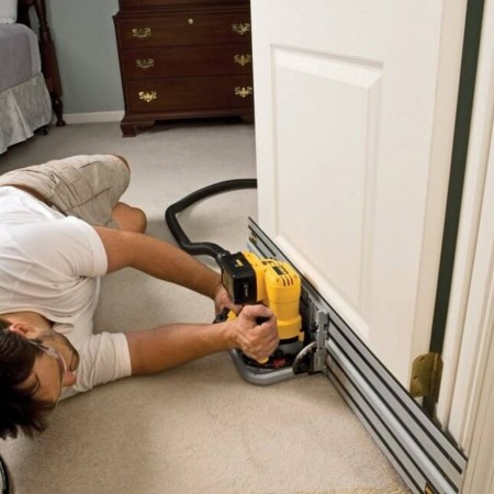 Ηλεκτρικό δισκοπρίονο χειρός Dewalt DWS520KTR, 165mm, 1300W, πλήρες με ράγα οδήγησης 1500mm