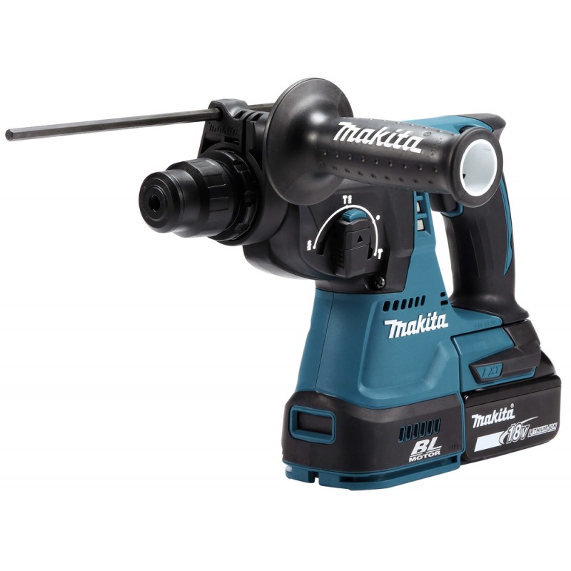 Κρουστικό σκαπτικό μπαταρίας Makita DHR242Z, LXT, SDS-PLUS, 18 V, 2 J, χωρίς μπαταρία και φορτιστή