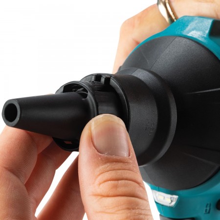 Συμπιεστής / φυσητήρας μπαταρίας Makita DAS180Z, LXT, 18V, 0-200 m/s, με αξεσουάρ, χωρίς μπαταρία και φορτιστή