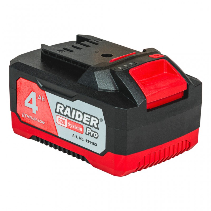 Σετ μπαταρίας και φορτιστή, σύστημα R20, 20V, 4Ah, RAIDER 131167