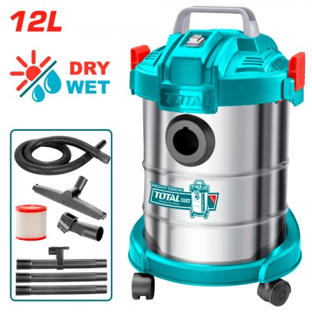 Σκούπα ξηρού και υγρού καθαρισμού TOTAL TL TVC14122, 800W, 12L