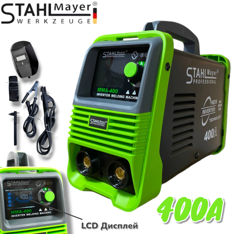 Ηλεκτροκόλληση inverter 400Α StahlMayer με Οθόνη LCD – Ισχύς, Αξιοπιστία και Ευκολία