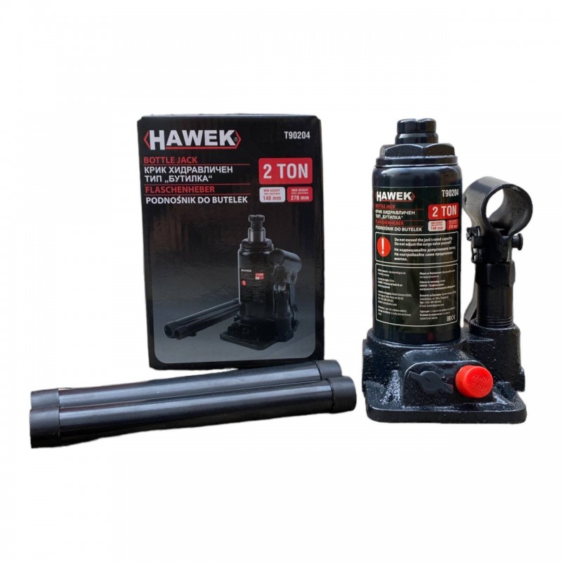 Υδραυλικός γρύλος HAWEK T90204, τύπου κυλίνδρου, 2 τόνων