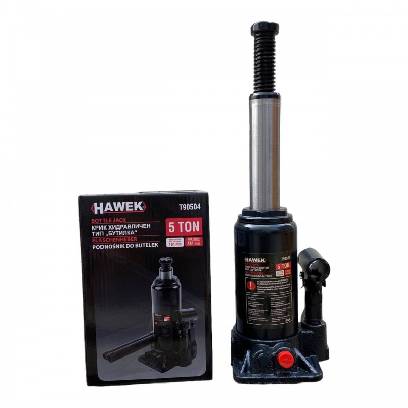 Υδραυλικός γρύλος HAWEK T90504, τύπου κυλίνδρου, 5 τόνων
