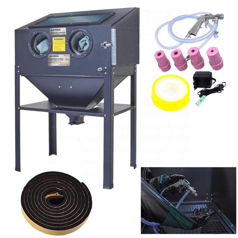 Καμπίνα αμμοβολής 220 l HAWEK HW-1045