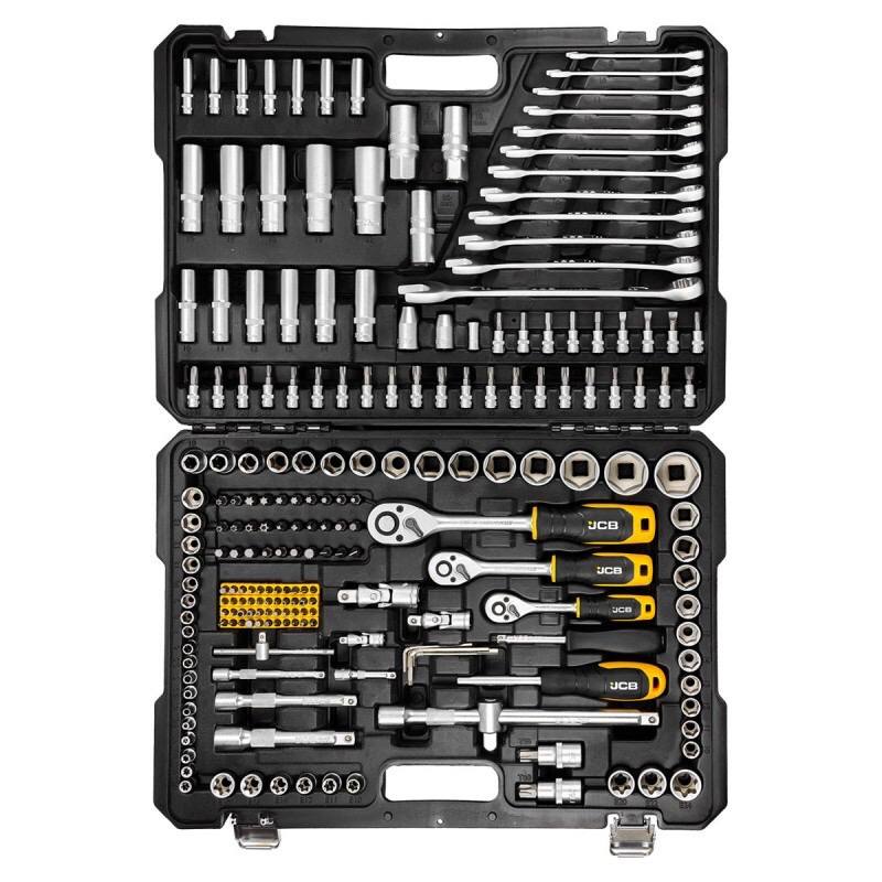 ΣΕΤ ΚΑΡΥΔΑΚΙΑ ΚΑΙ ΜΥΤΕΣ 216 ΤΕΜΑΧΙΑ  JCB , 1/4“3/8“1/2“ , JCB-38841