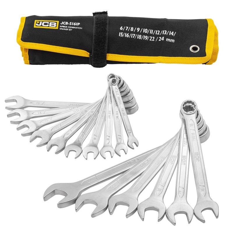 Σετ 16 γερμανοπολύγωνων κλειδιών  JCB, 6-24 mm, JCB-5161P