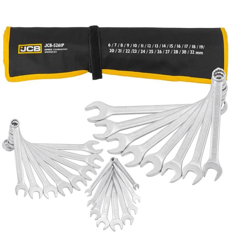 Σετ 25 γερμανοπολύγωνων κλειδιών  JCB, 6-32 mm, JCB-5261P