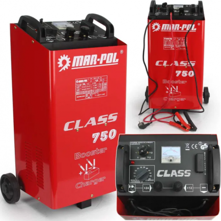 Φορτιστής και Εκκινητής MAR-POL 750, 60-900 Ah, 12V/24V