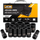 Σετ κρουστικών καρυδιών 16 τεμαχίων 3/4", JCB, 6162-5MPB