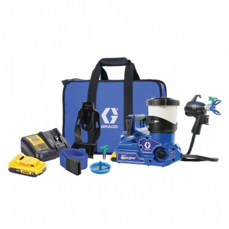 Ασύρματο Πιστόλι Βαφής Χωρίς Αέρα GRACO Ultra QuickShot 18V με 2 Μπαταρίες & Φορτιστή