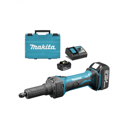Λειαντήρας Makita ευθύς επαναφορτιζόμενος με 2 μπαταρίες και φορτιστή, 18 V, 3 Ah, 0-26 000 σ.α.λ., DGD800RFE
