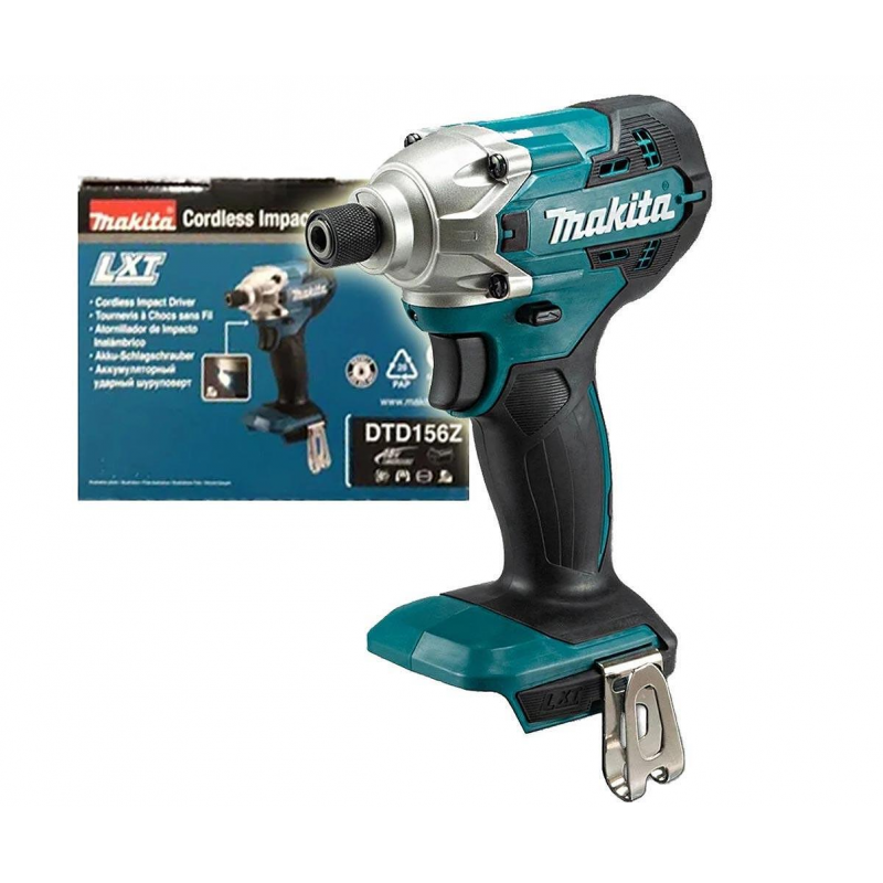 Επαναφορτιζόμενο κρουστικό κατσαβίδι Makita DTD156Z, 18 V, 155 Nm