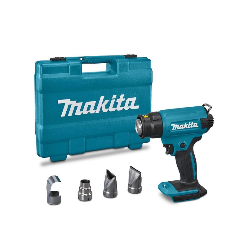 Μπαταριακό πιστολέτο θερμού αέρα Makita DHG180ZK, LXT, 18 V, 200 λ/λεπτό, με βαλιτσάκι