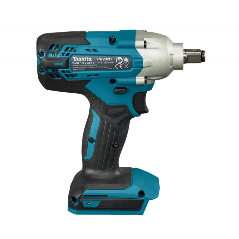 Μπαταριοκίνητο κρουστικό κλειδί Makita TW202DZ, G, 18 V, 200 Nm, 1/2"