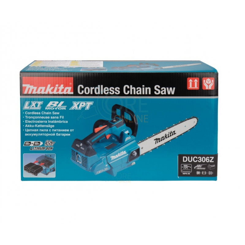 Αλυσοπρίονο μπαταρίας Makita DUC306Z 36 V, 30 εκ., 3/8