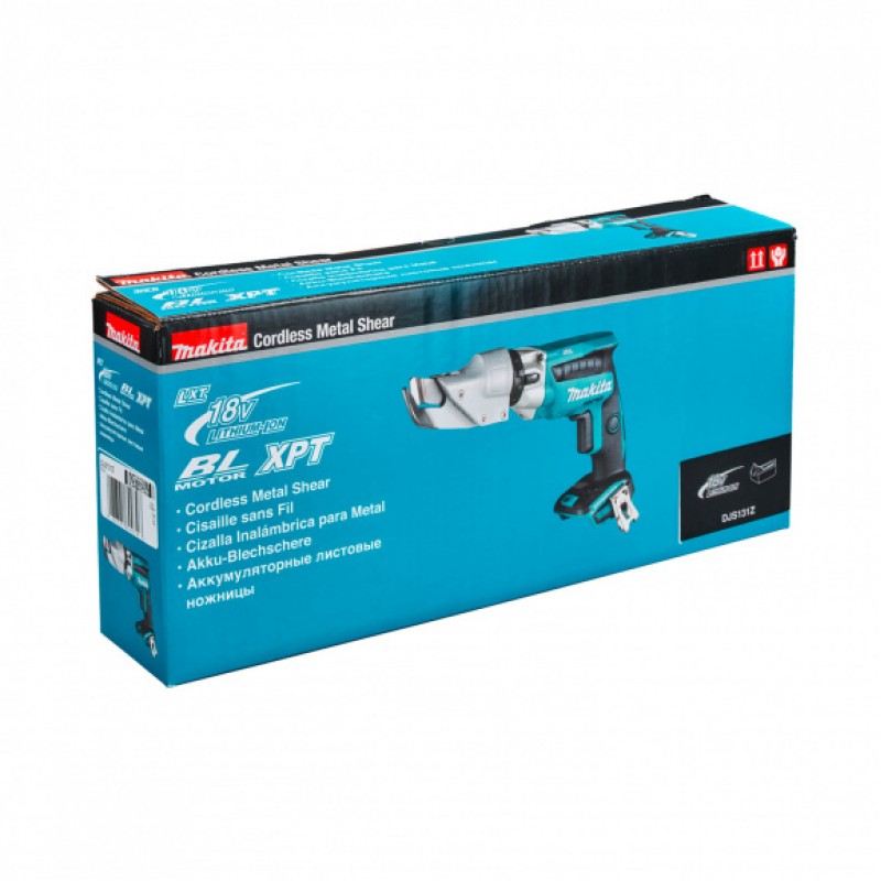 Ψαλίδι λαμαρίνας μπαταρίας Makita DJS131Z, LXT, 18 V, 1.3 mm, χωρίς μπαταρία και φορτιστή