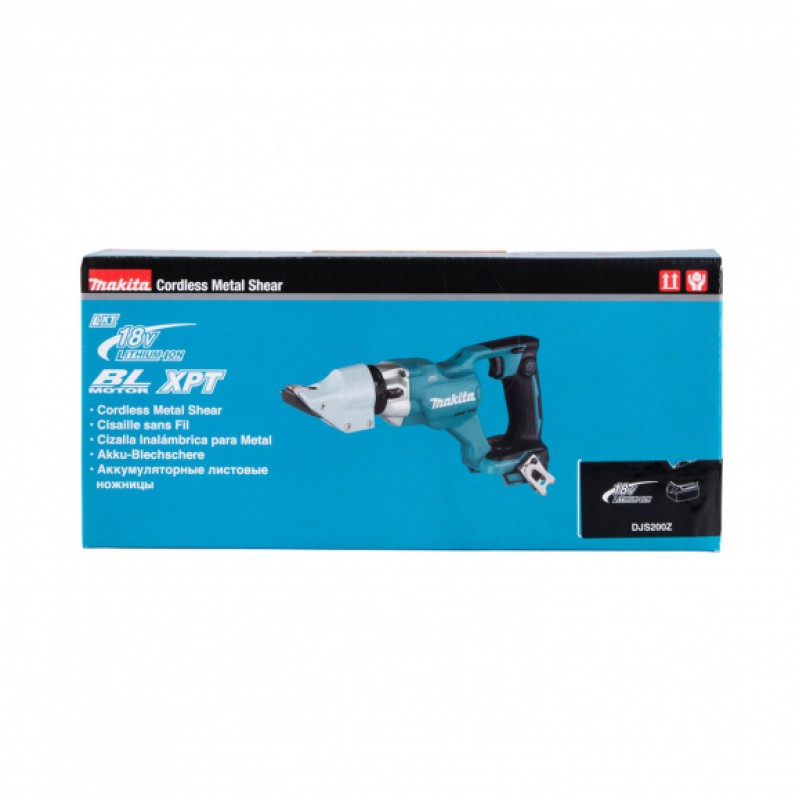 Μπαταριοκίνητο ψαλίδι μετάλλου Makita DJS200Z, LXT, 18 V, 2 mm, χωρίς μπαταρία και φορτιστή