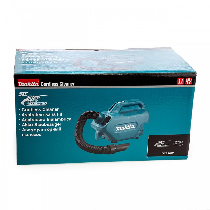 Επαναφορτιζόμενο σκουπάκι Makita DCL184Z, 38 W, 18 V, 1.4 μ2/λεπτό, χωρίς μπαταρία και φορτιστή