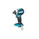 Μπουλονόκλειδο μπαταρίας Makita με κινητήρα χωρίς ψήκτρες με 2 μπαταρίες και φορτιστή, 18 V, 3 Ah, 170 Nm, εξάγωνο, 1/4