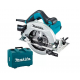 Ηλεκτρικό χειροκίνητο κυκλικό πριόνι Makita HS7611K, 1600 W, 190 χλστ, με βαλίτσα.