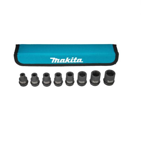 Σετ καρυδάκια Makita E-02989, 1/2", 8 τεμάχια σε θήκη.