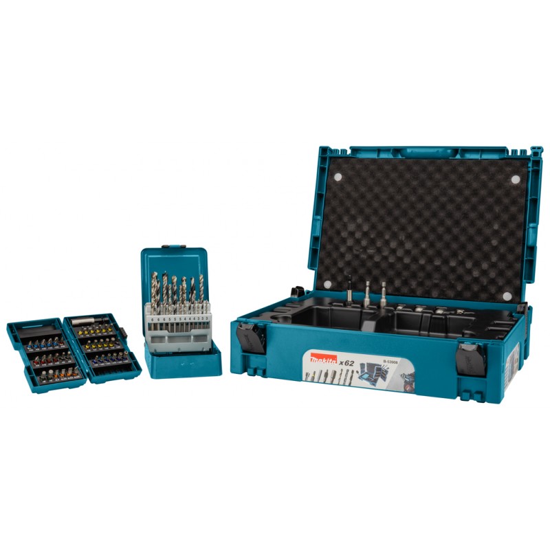 Σετ τρυπάνια και μύτες MAKITA B-53908, 62 τεμάχια