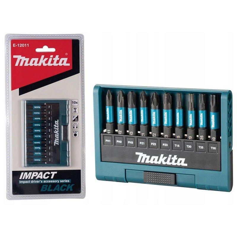 Σετ εξαρτημάτων Makita Impact Black, E-12011, 1/4
