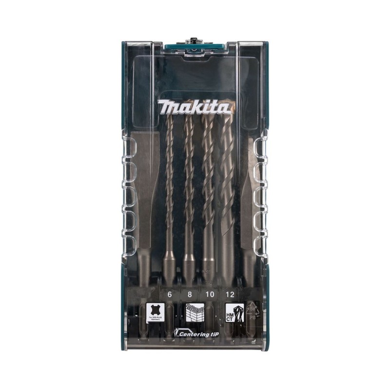 Τρυπάνια, ξυράφια και καλέμια Makita, E-15746, 6.0-12 χιλ., 6 τεμάχια