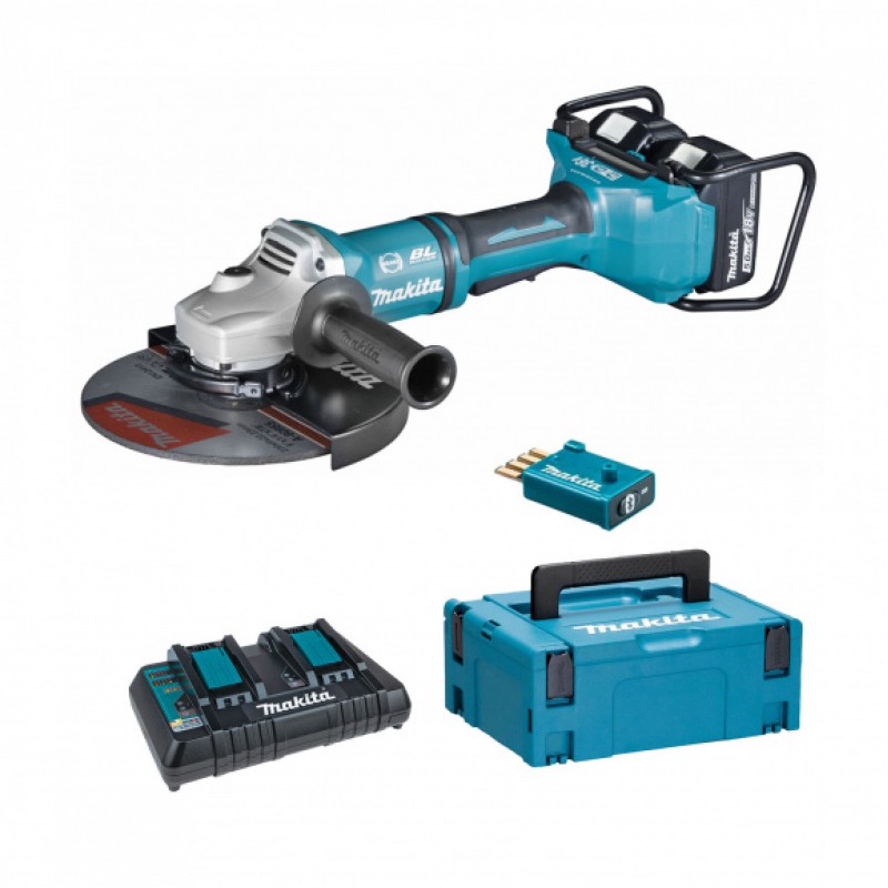 Επαναφορτιζόμενο γωνιακός λειαντήρας MAKITA DGA901T2U2