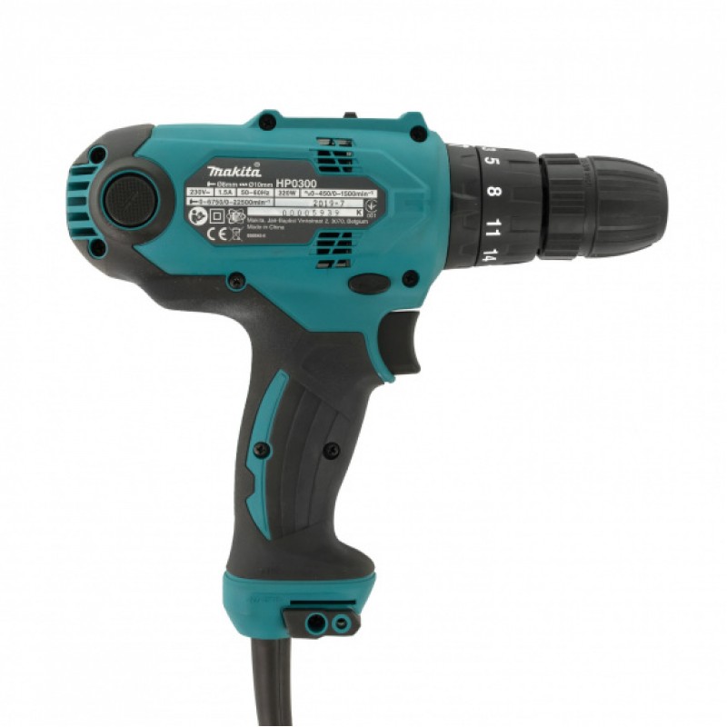 Κρουστικό ηλεκτρικό κατσαβίδι HP0300 Makita / 320 W, 2 ταχύτητες, 42 Nm