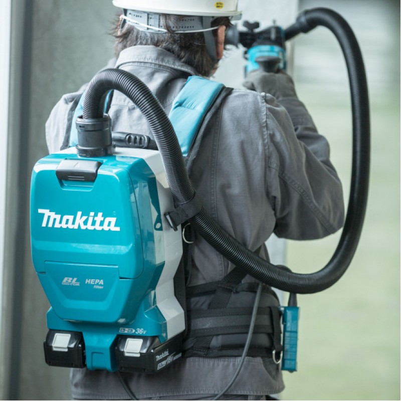 Σκούπα ασύρματη Makita DVC261Z, για στεγνό καθάρισμα, χωρίς μπαταρίες και φορτιστή, 140 W, 36 V, 2000 λ/λεπτό