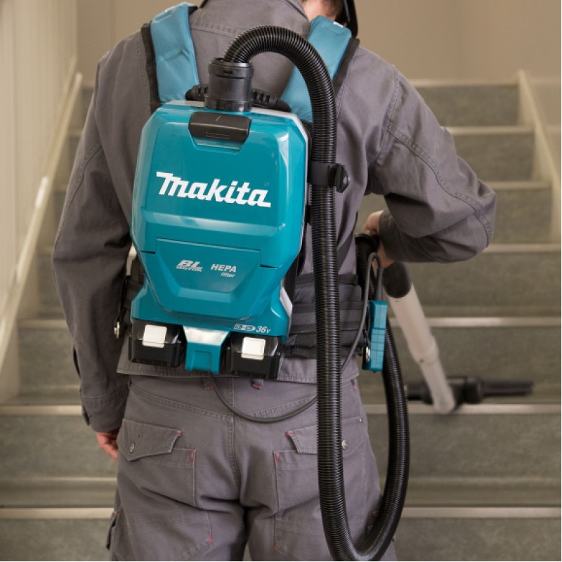 Σκούπα ασύρματη Makita DVC261Z, για στεγνό καθάρισμα, χωρίς μπαταρίες και φορτιστή, 140 W, 36 V, 2000 λ/λεπτό