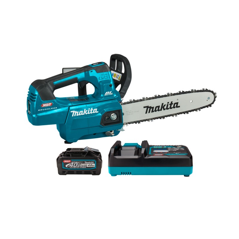Επαγγελματικό αλυσοπρίονο μπαταρίας Makita UC003GM101, XGT, 40 V, 4 Ah, 30 εκ., με μπαταρία και ταχυφορτιστή. 