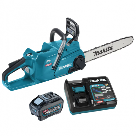 Επαγγελματικό αλυσοπρίονο μπαταρίας Makita UC016GT101, XGT, 40 V, 5 Ah, 40 εκ., με μπαταρία και γρήγορο φορτιστή 