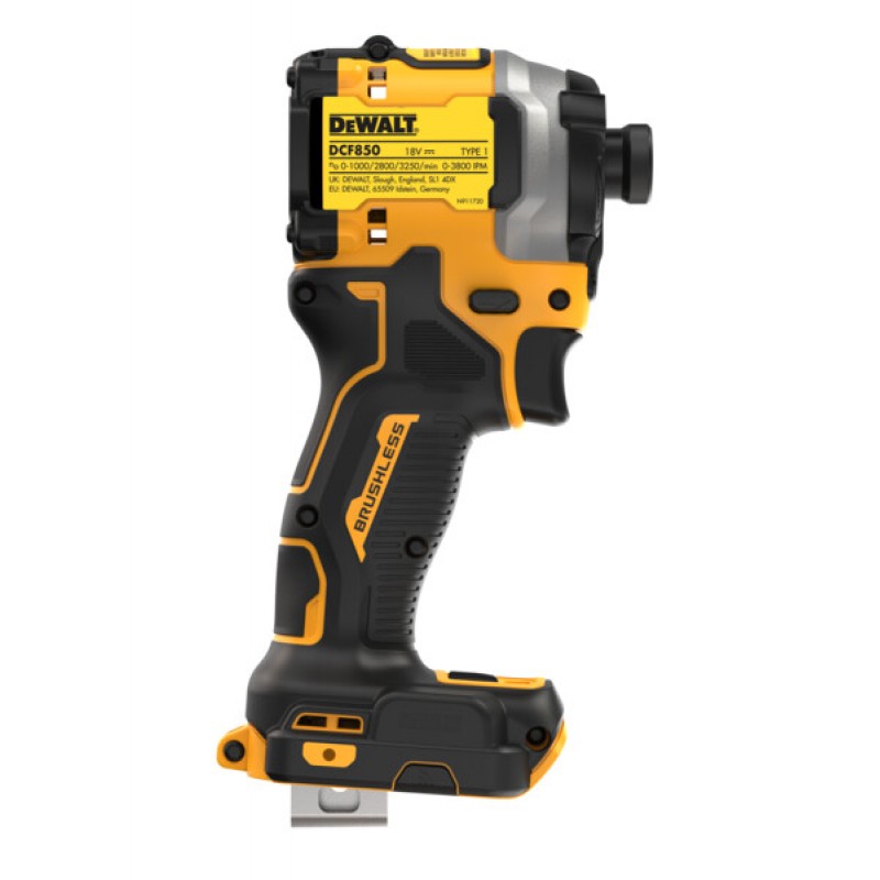 Κρουστικό παλμικό κατσαβίδι μπαταρίας DeWALT DCF850N, 18 V, 206 Nm, 1/4″, χωρίς μπαταρία και φορτιστή