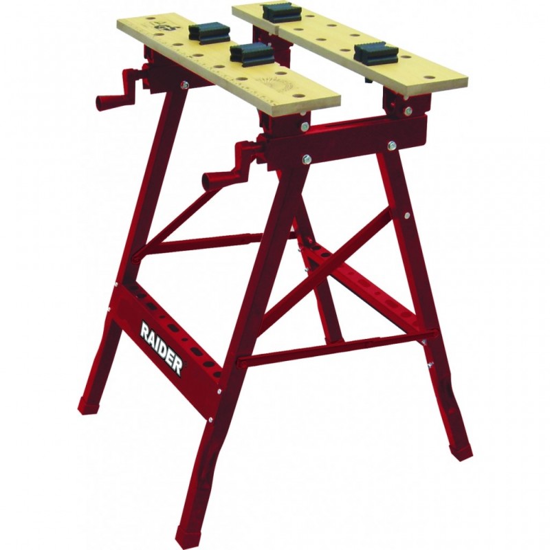 Μεγάλος πάγκος εργασίας με μέγγενη Raider Power Tools