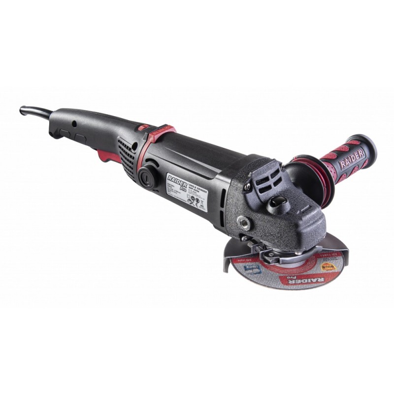 Γωνιακός τροχός Raider 125mm 1500W με ρυθμιζόμενες στροφές RDP-AG64 Μαύρη έκδοση