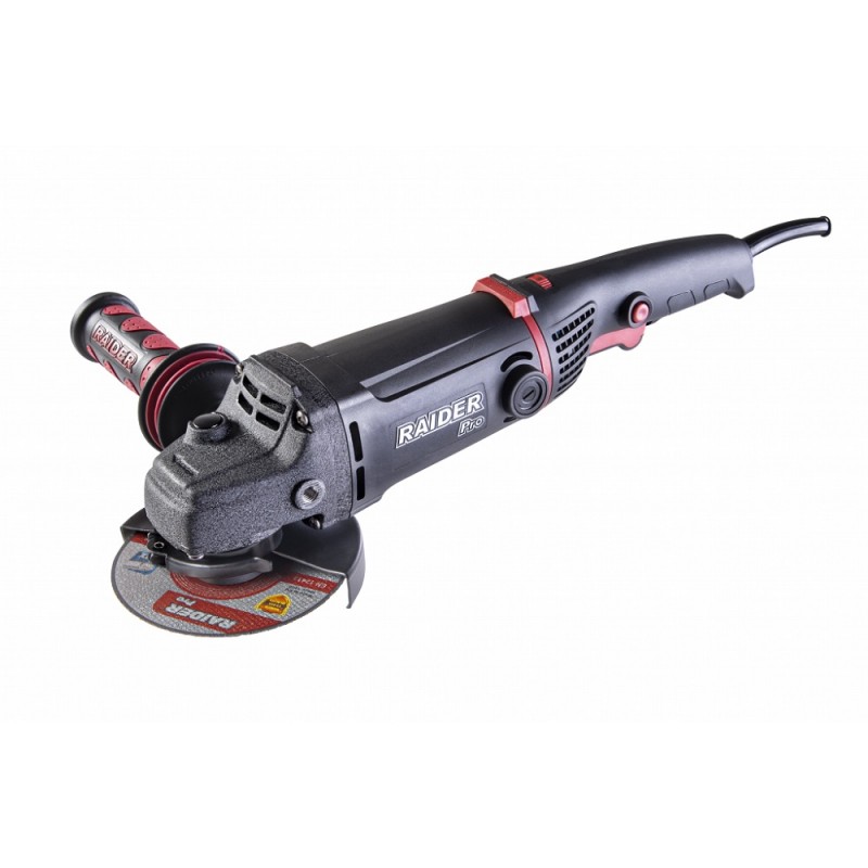 Γωνιακός τροχός Raider 125mm 1500W με ρυθμιζόμενες στροφές RDP-AG64 Μαύρη έκδοση