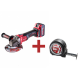 Γωνιακός τροχός Raider 20V 125mm 2x5Ah χωρίς ψήκτρες σε βαλίτσα RDI-AGB61