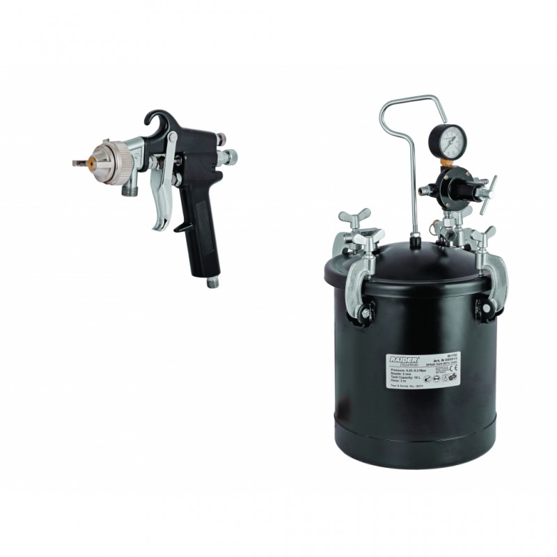Πιστόλι βαφής δεξαμενής 10L ø2mm σωλήνας 3.0m RD-PT02