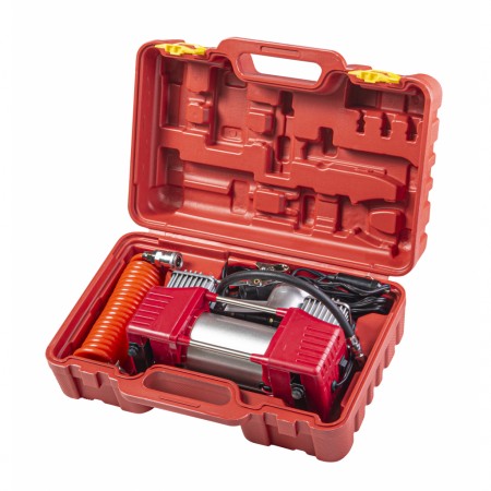 Συμπιεστής 12V DC Raider 300W 70L/min 2 κυλίνδρων με μεταλλικά αξεσουάρ