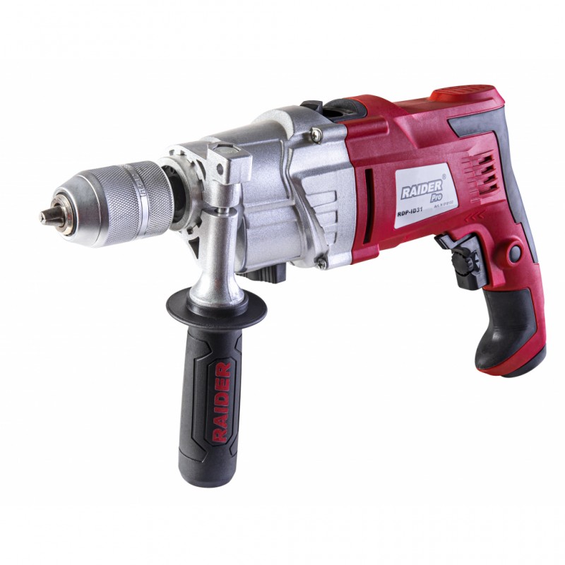 Δράπανο Raider 1050W 13mm 2-ταχ. αυτοσφιγγόμενο τσοκ μεταλλικό σώμα RDP-ID31